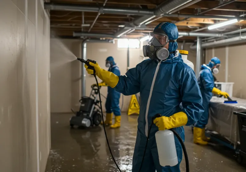 Basement Sanitization and Antimicrobial Treatment process in Barker Heights, NC